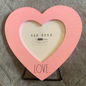 Pink Rae Dunn heart picture frame